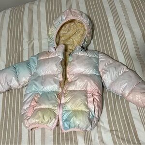 Pastel Puffer Jacket with Fluffy Warm Lining